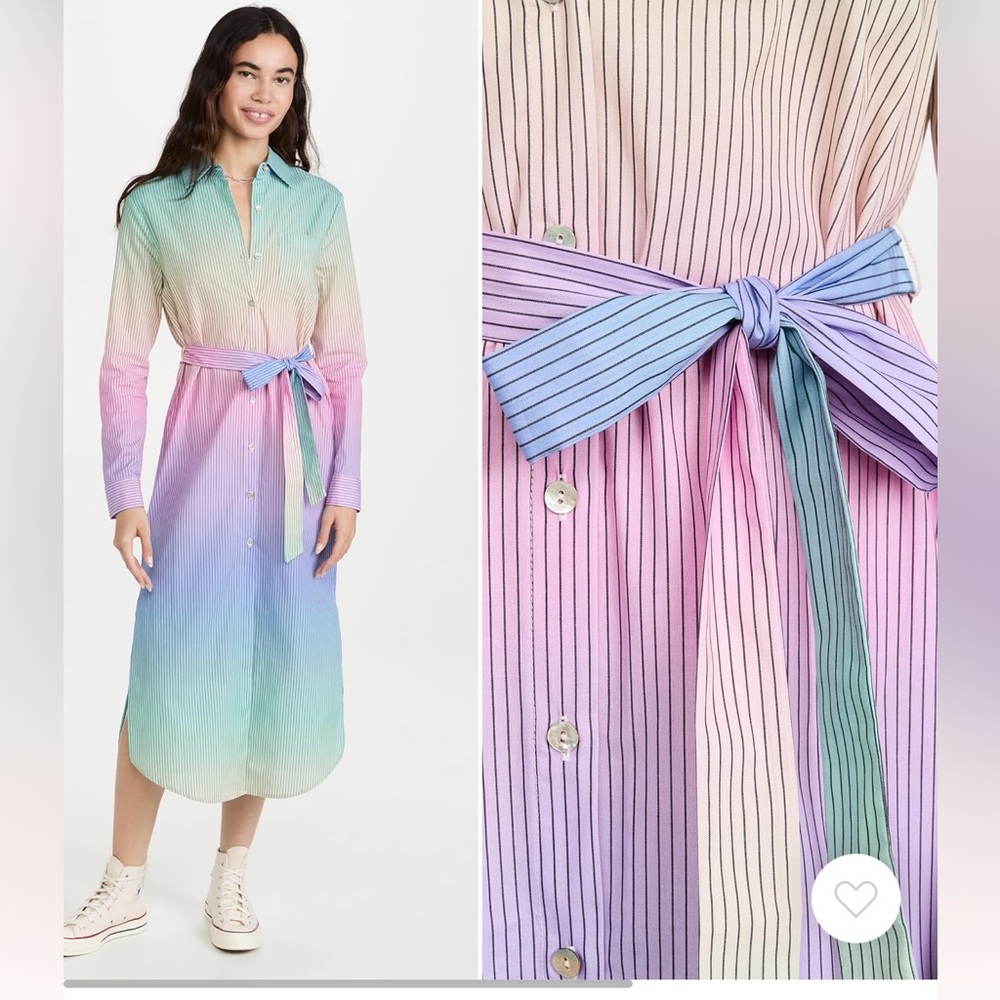 Le Superbe Girlfriend Cover Up Dress Sz 4 Ombré Sky